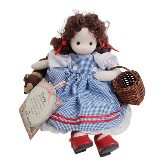 Green Tree Musical Doll Dorothy On Wind Up Shelf Sitter Collectible 8" Music - Picture 1 of 14